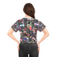 AOP Crop Tee DRINKS