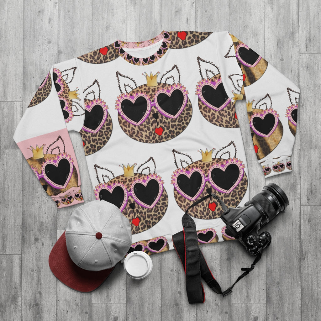 AOP Unisex Sweatshirt PRINCESS CAT