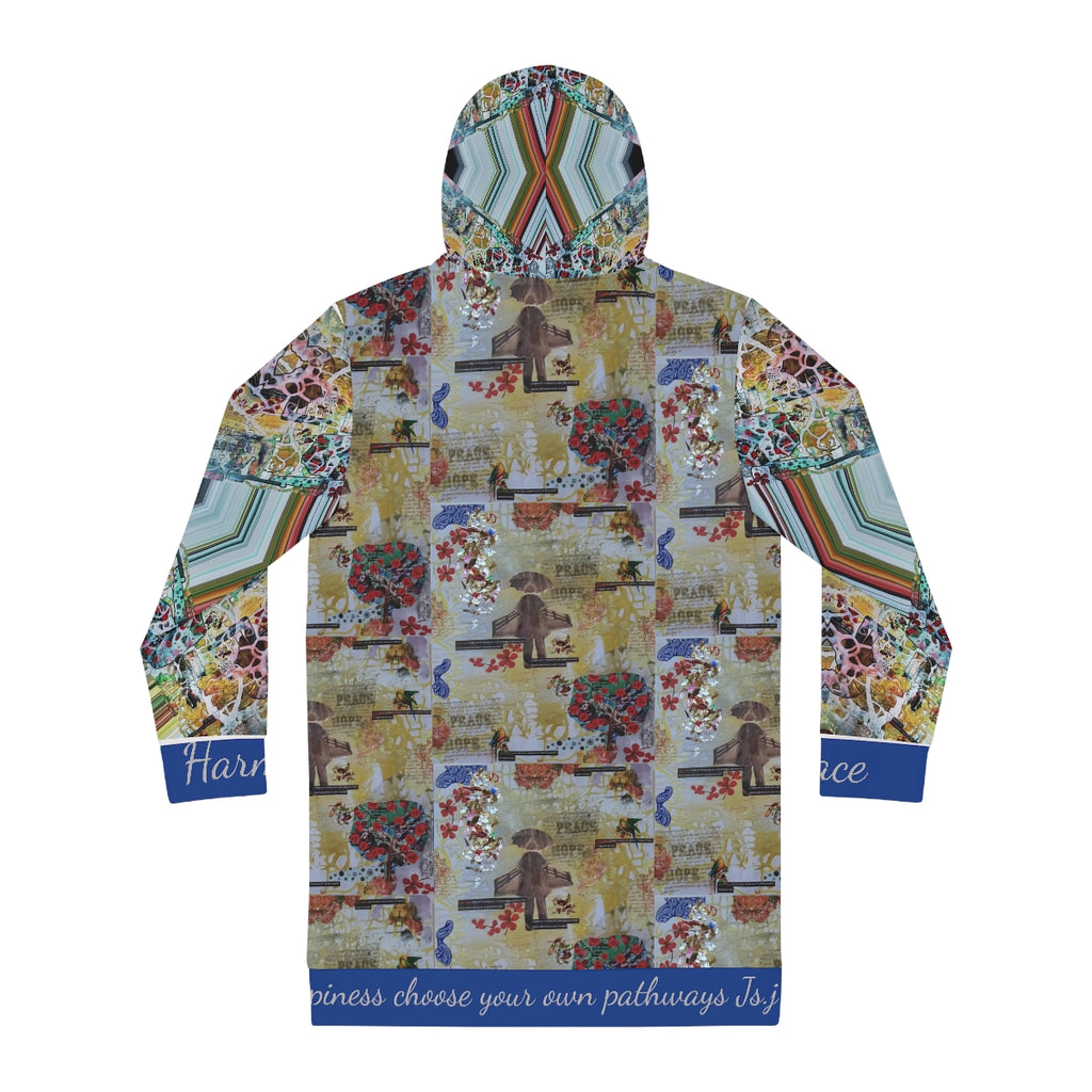 Women's Hoodie Dress (AOP) PATHWAYS
