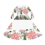 Women's Long Sleeve Dance Dress (AOP) BLOSSOM PARK