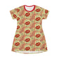 All Over Print T-Shirt Dress LOVE 4 MUSIC