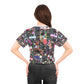 AOP Crop Tee DRINKS