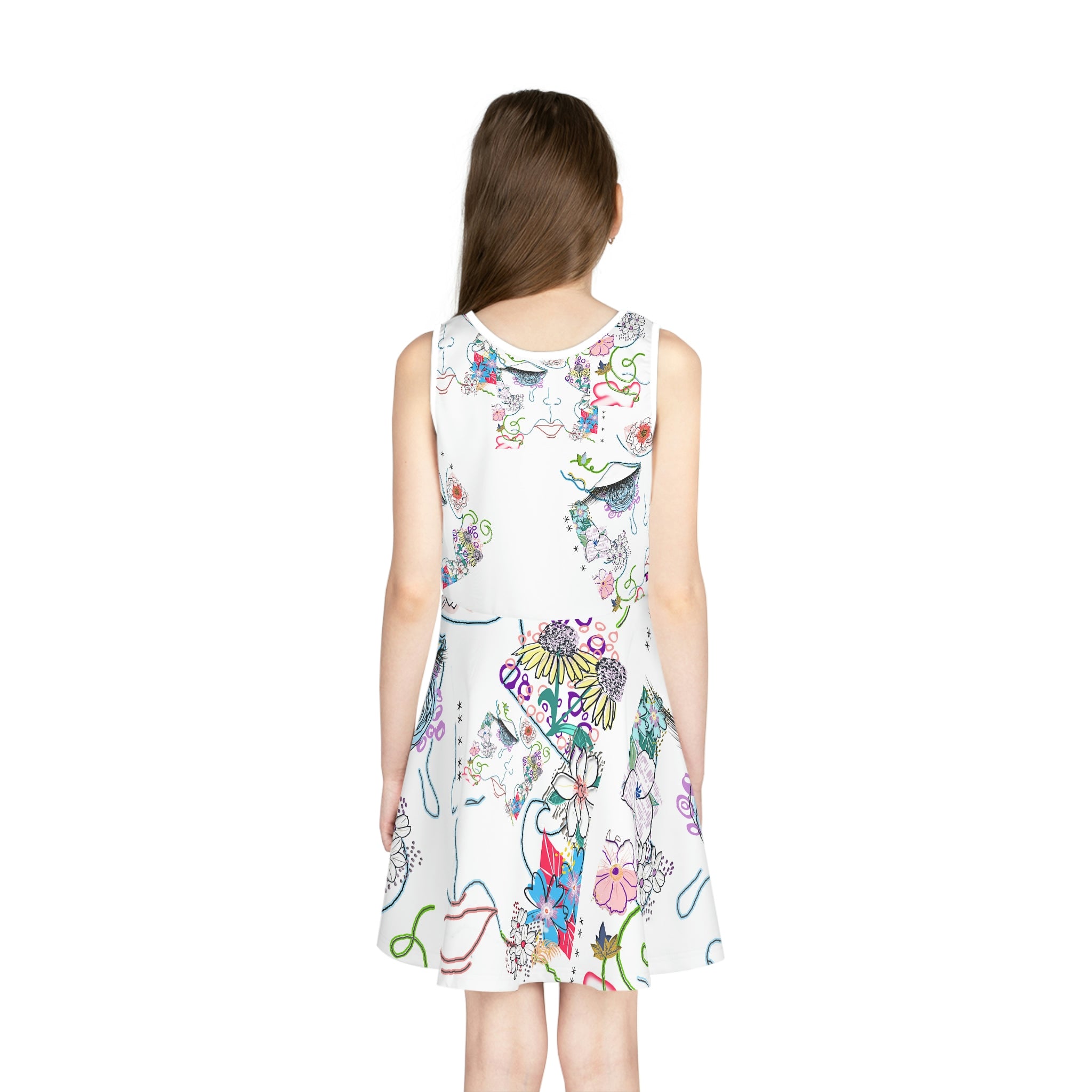 Girls' Sleeveless Sundress (AOP) FLORA
