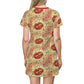 All Over Print T-Shirt Dress LOVE 4 MUSIC