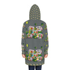 Women's Hoodie Dress (AOP) PEBBLES 'N LEAVES