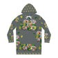 Women's Hoodie Dress (AOP) PEBBLES 'N LEAVES