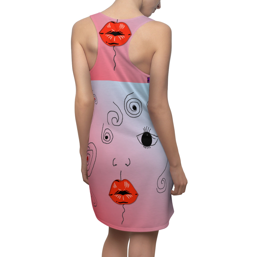 Women's Cut & Sew Racerback Dress KISSY PINK