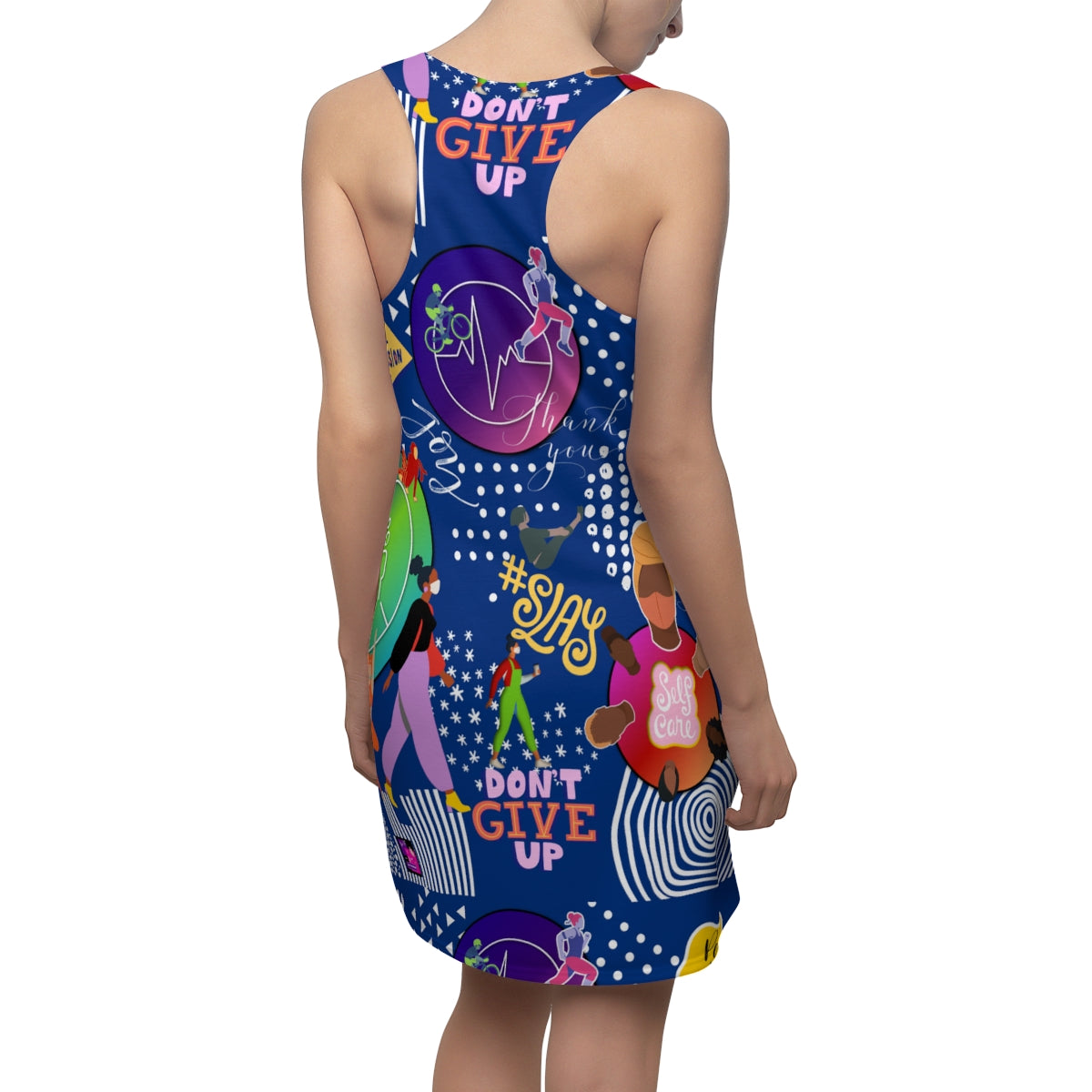 Women's Cut & Sew Racerback Dress TRUE IN BLUE