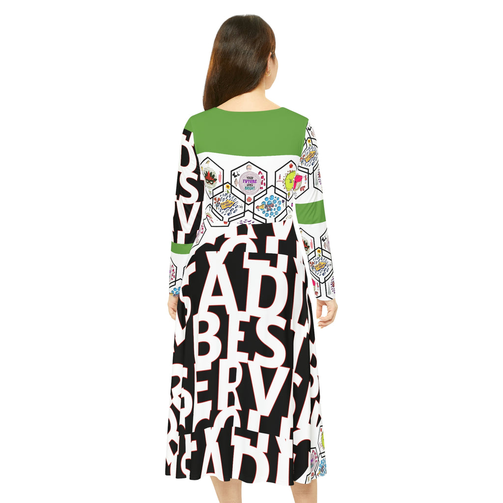 Women's Long Sleeve Dance Dress DARCEY