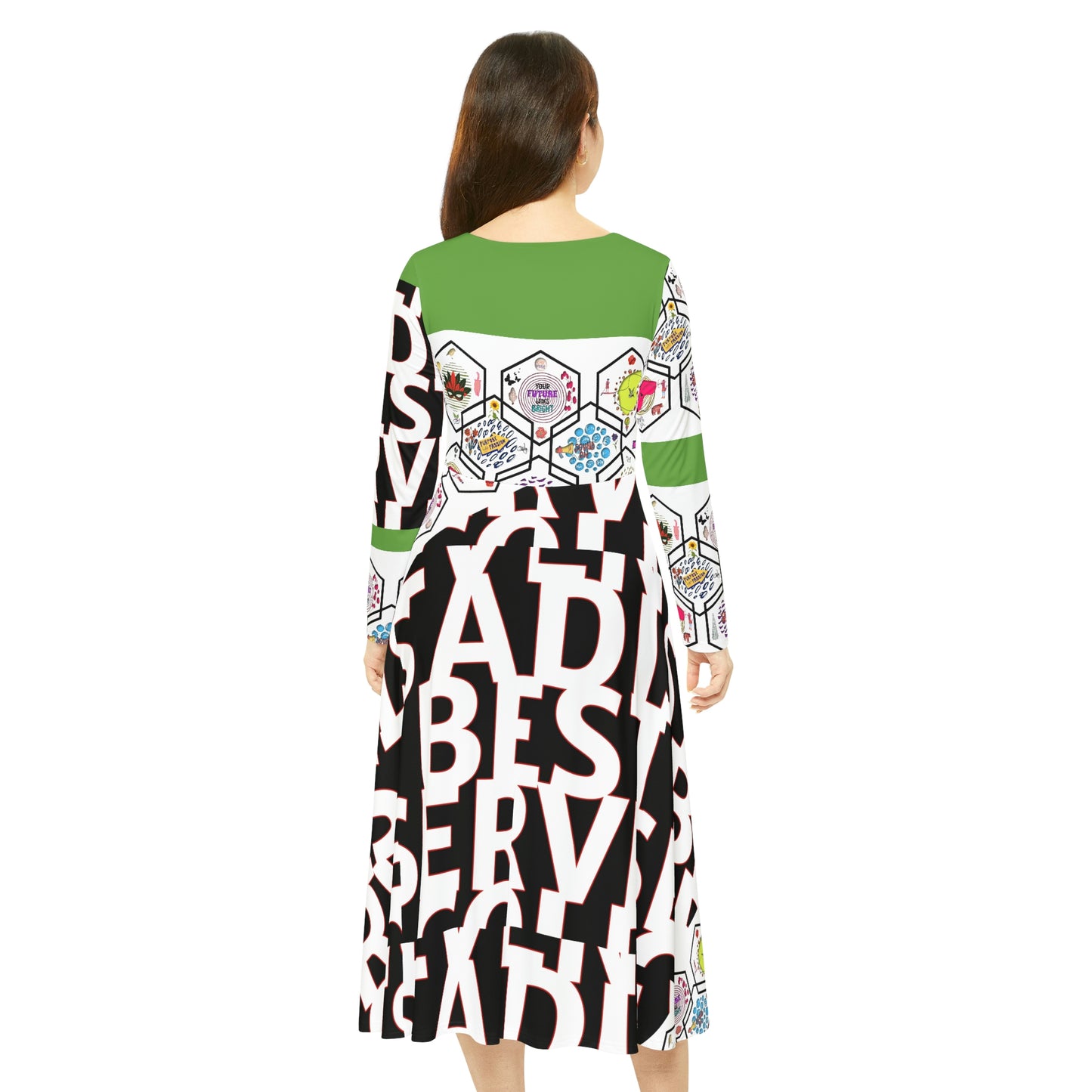 Women's Long Sleeve Dance Dress DARCEY