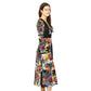 Women's Long Sleeve Dance Dress (AOP) MARCIA