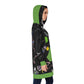 Women's Hoodie Dress (AOP) FACE DOODLES IN APPLE