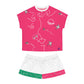 Women's Short Pajama Set (AOP) SWALLOWS