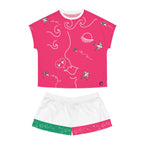 Women's Short Pajama Set (AOP) SWALLOWS