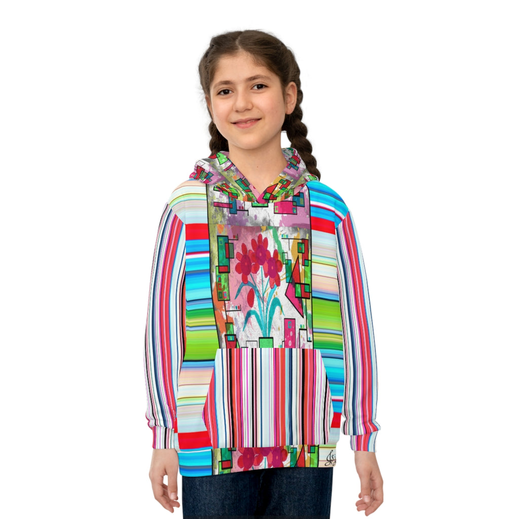Children's Hoodie PETALS & STRIPES