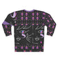 AOP Unisex Sweatshirt FACE DOODLES VIOLET