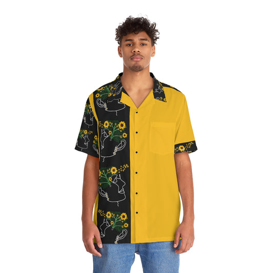 Men's Hawaiian Shirt (AOP) SUNFLOWERS