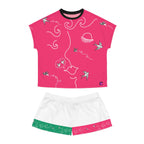 Women's Short Pajama Set (AOP) SWALLOWS