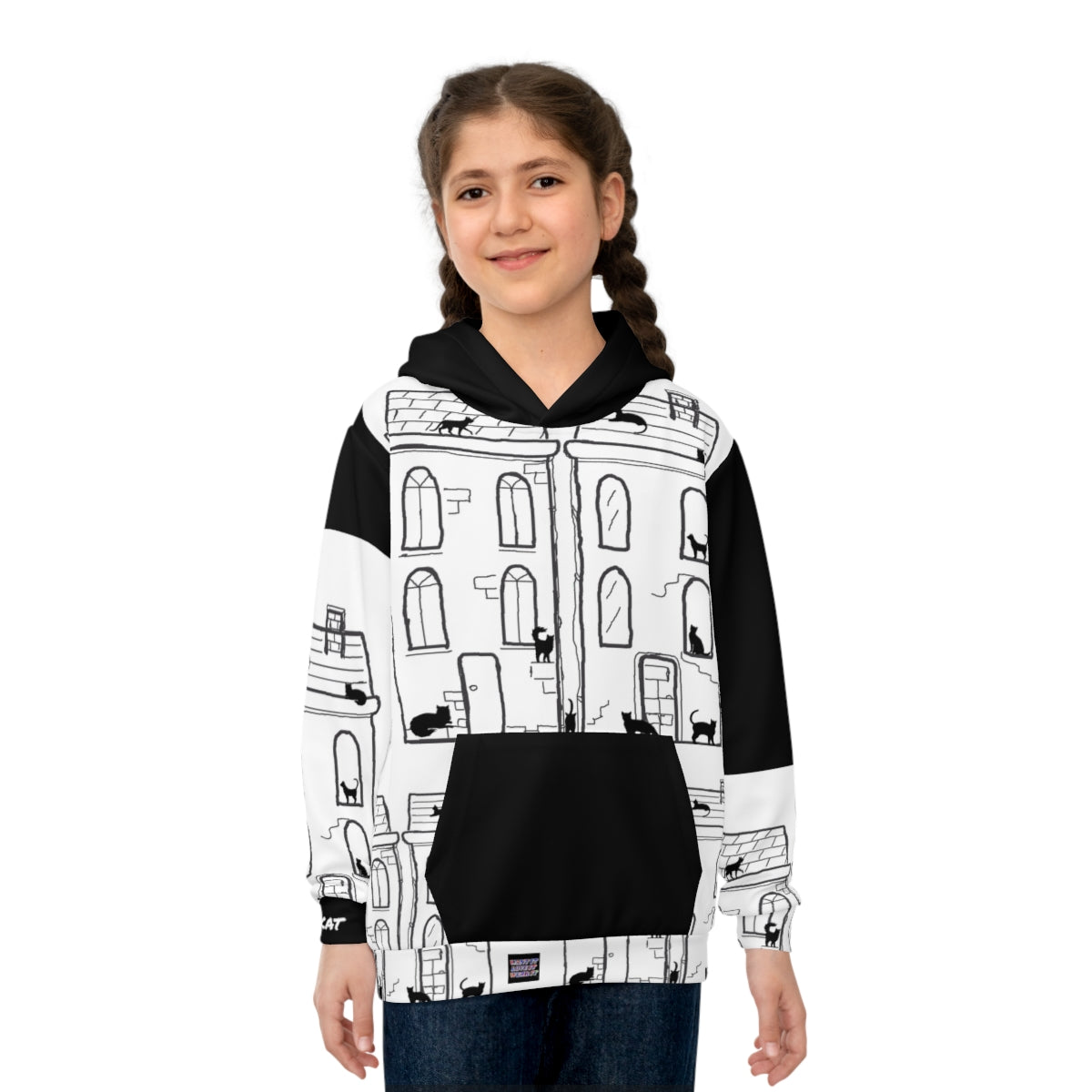 Children's Hoodie BLACK CAT