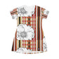 All Over Print T-Shirt Dress BLANC FLEUR
