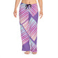 Women's Pajama Pants (AOP) LILAC IN STRIPES
