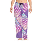 Women's Pajama Pants (AOP) LILAC IN STRIPES