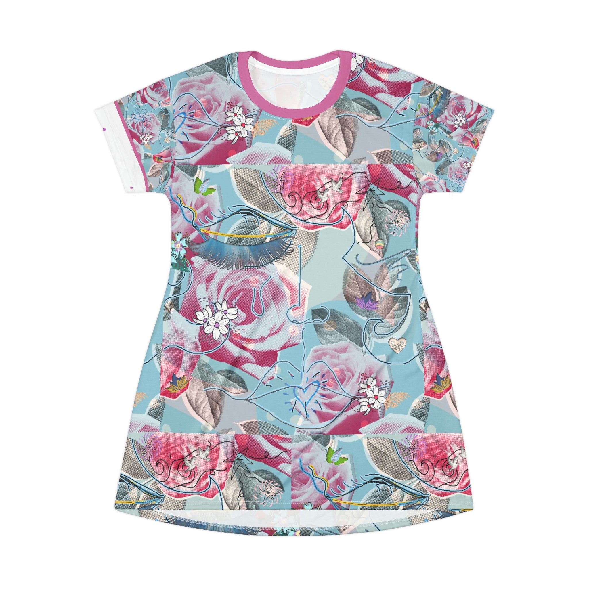 T-Shirt Dress (AOP) AMBER JANE
