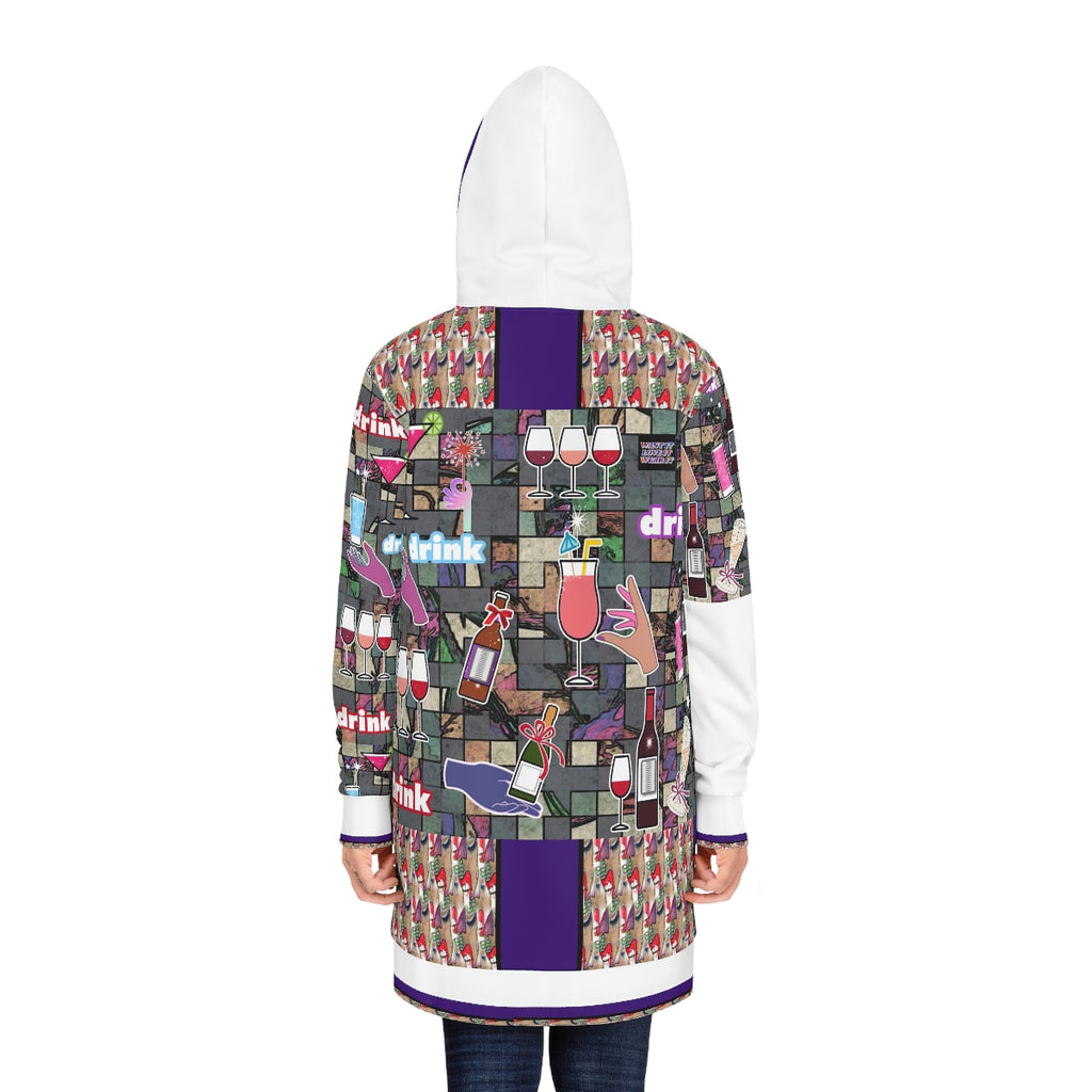 Women's Hoodie Dress (AOP) DRINK