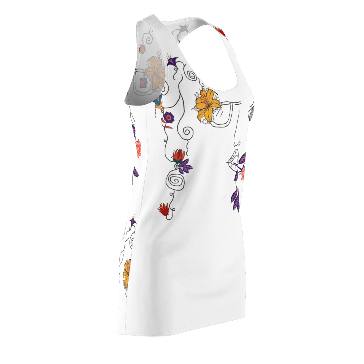 Women's Cut & Sew Racerback Dress FLORALS