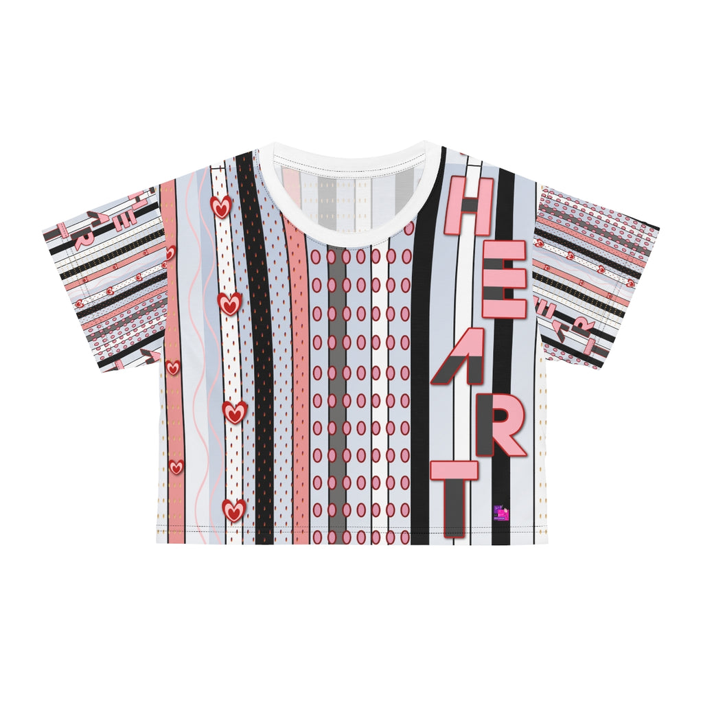 AOP Crop Tee HEART