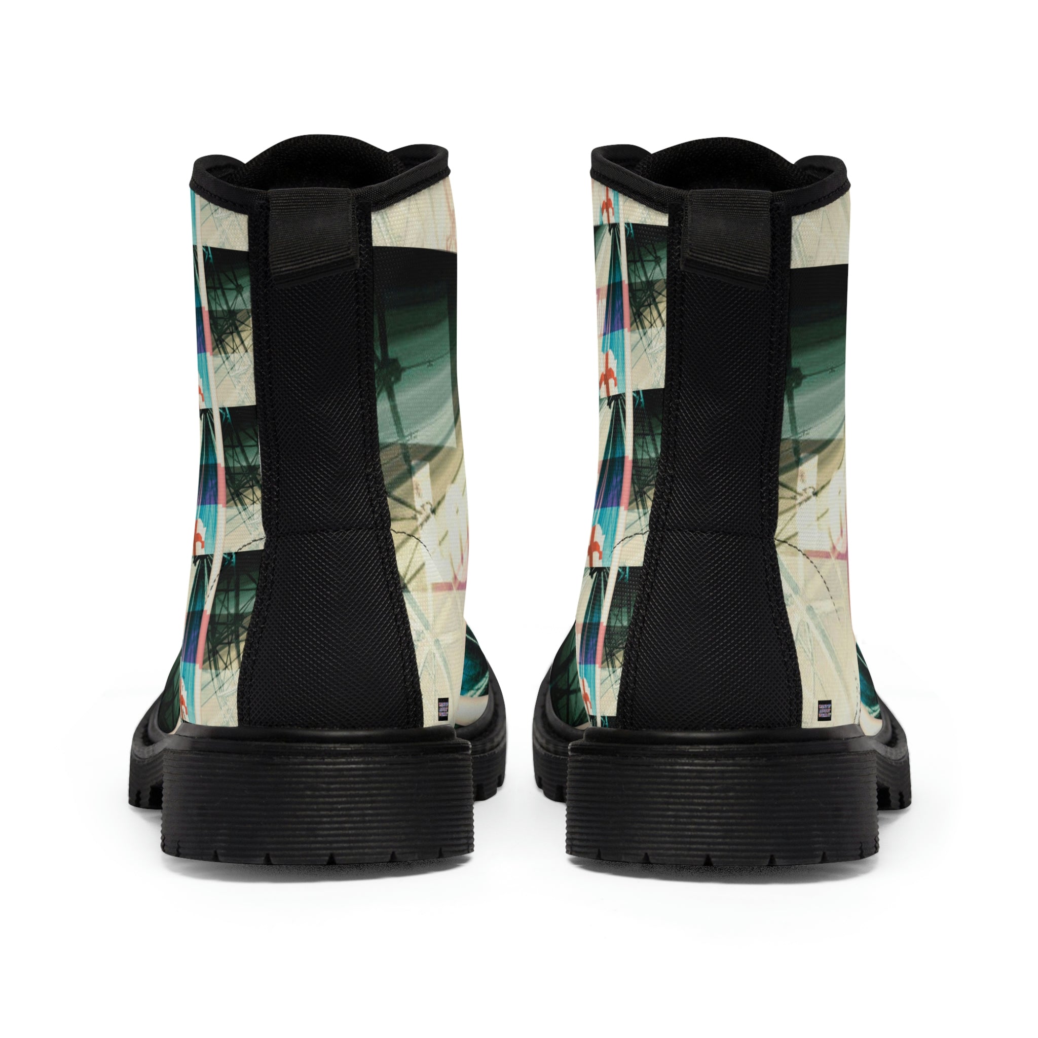WOMEN'S CANVAS BOOTS (AOP) VINTAGE LONDON