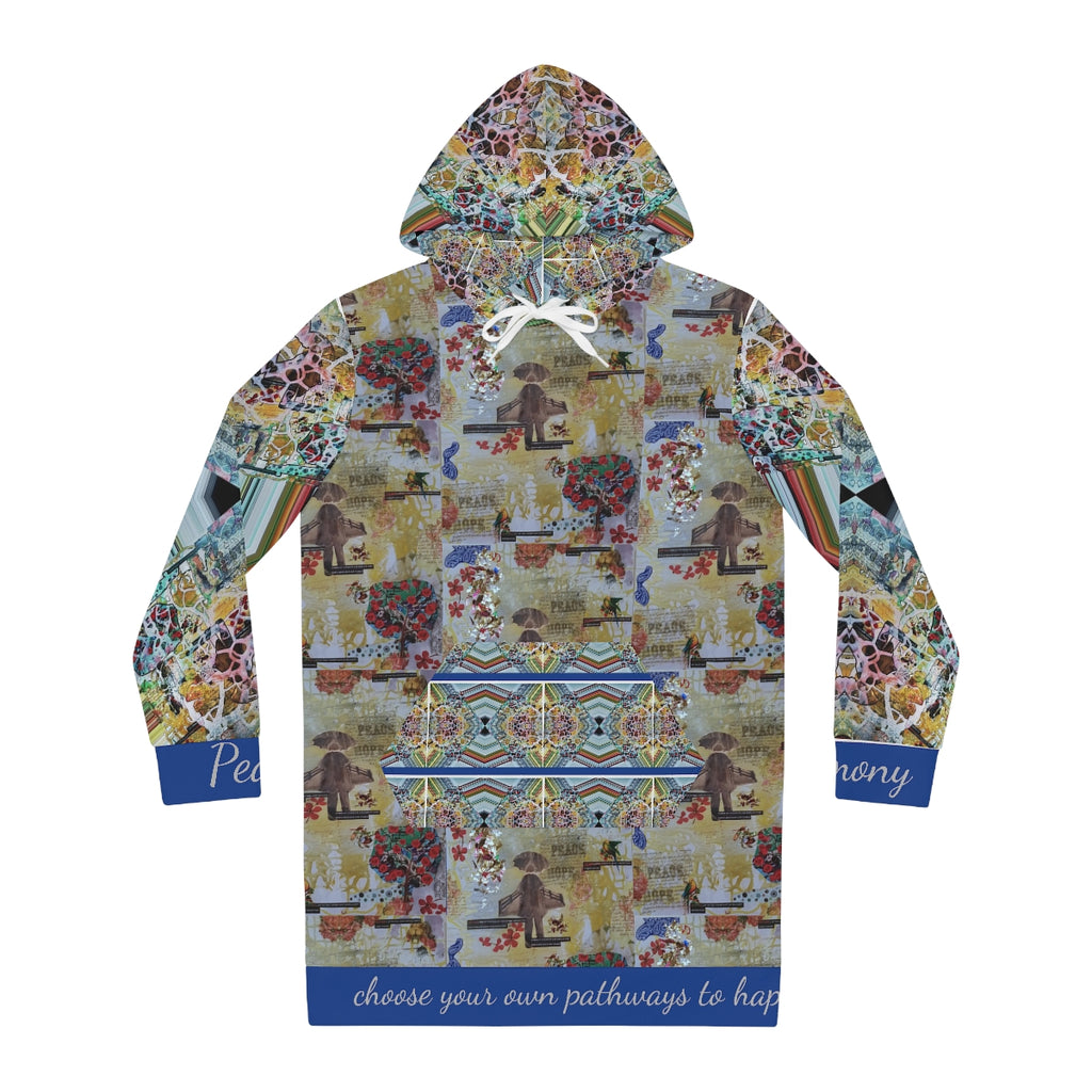 Women's Hoodie Dress (AOP) PATHWAYS
