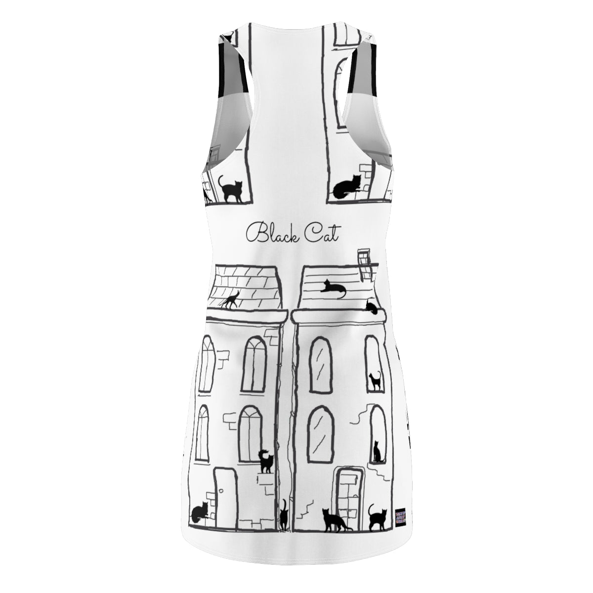 Women's Cut & Sew Racerback Dress BLACK CAT