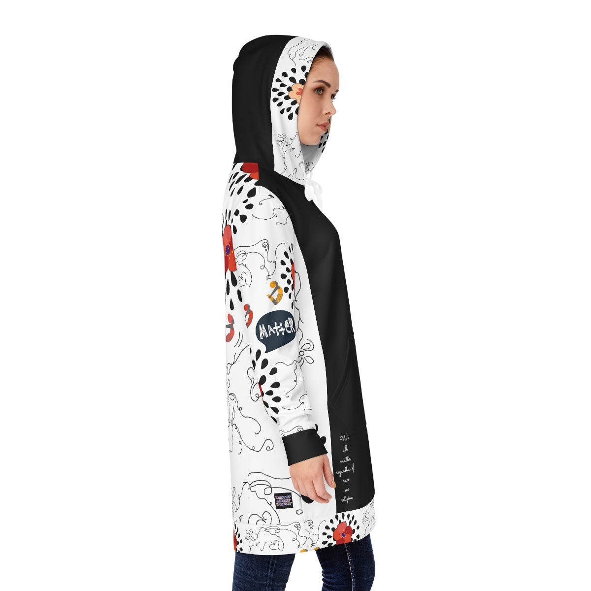 Women's Hoodie Dress (AOP) MATTER