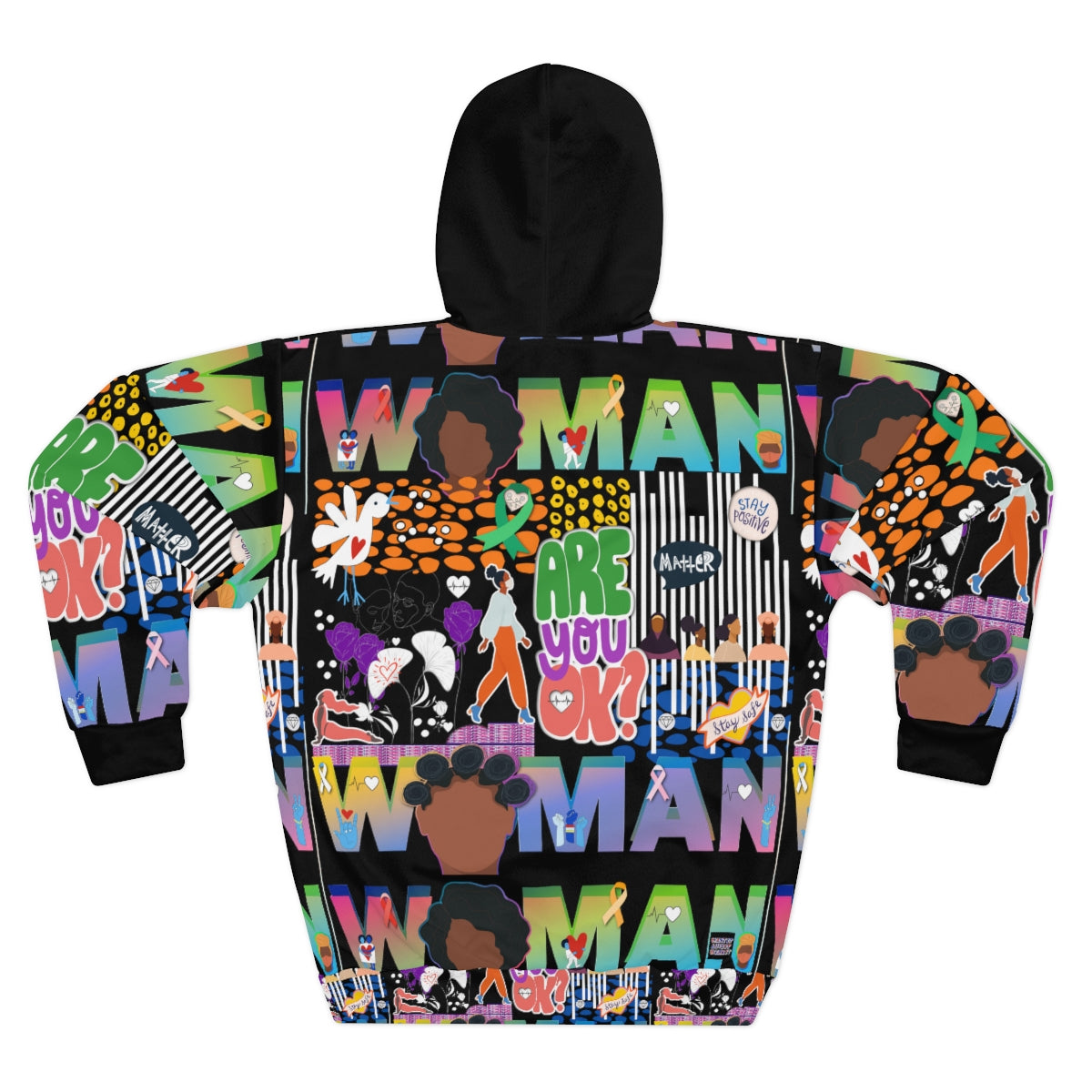 AOP Unisex Pullover Hoodie WOMAN