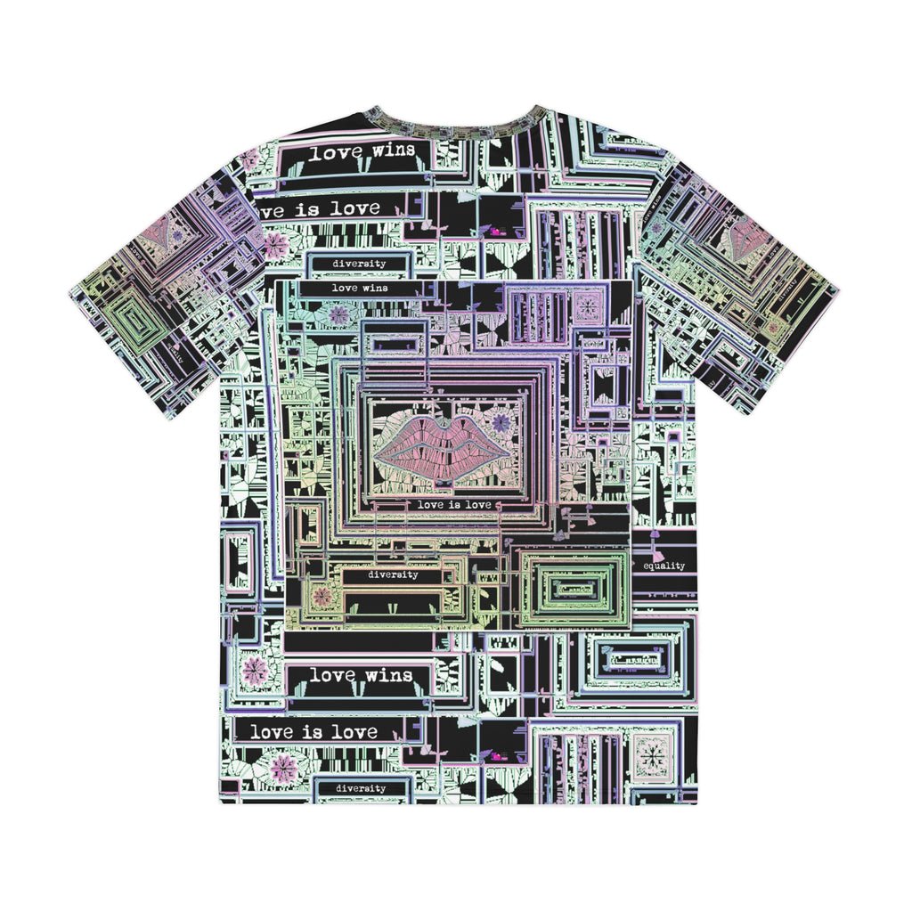 Men's Polyester Tee (AOP) LOVE IS LOVE