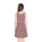 Girls' Sleeveless Sundress (AOP) LIPPY IN RED