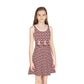 Girls' Sleeveless Sundress (AOP) LIPPY IN RED