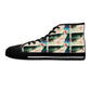 WOMEN'S HIGH TOP SNEAKERS (AOP) VINTAGE LONDON