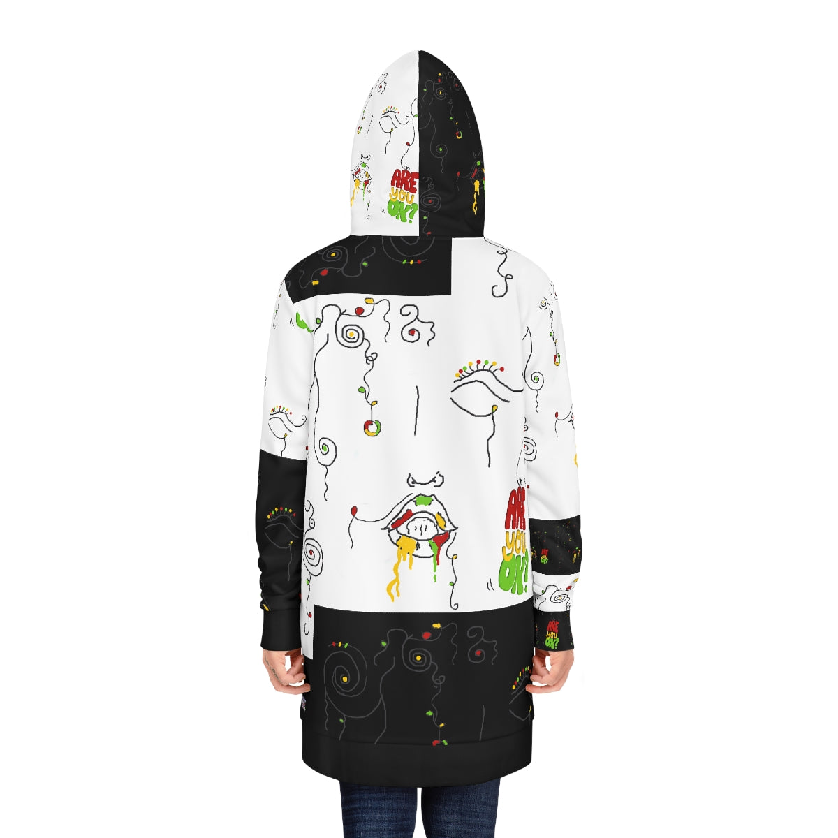Women's Hoodie Dress (AOP) OKAY