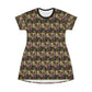 All Over Print T-Shirt Dress ENIGMA