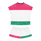 Women's Short Pajama Set (AOP) SWALLOWS