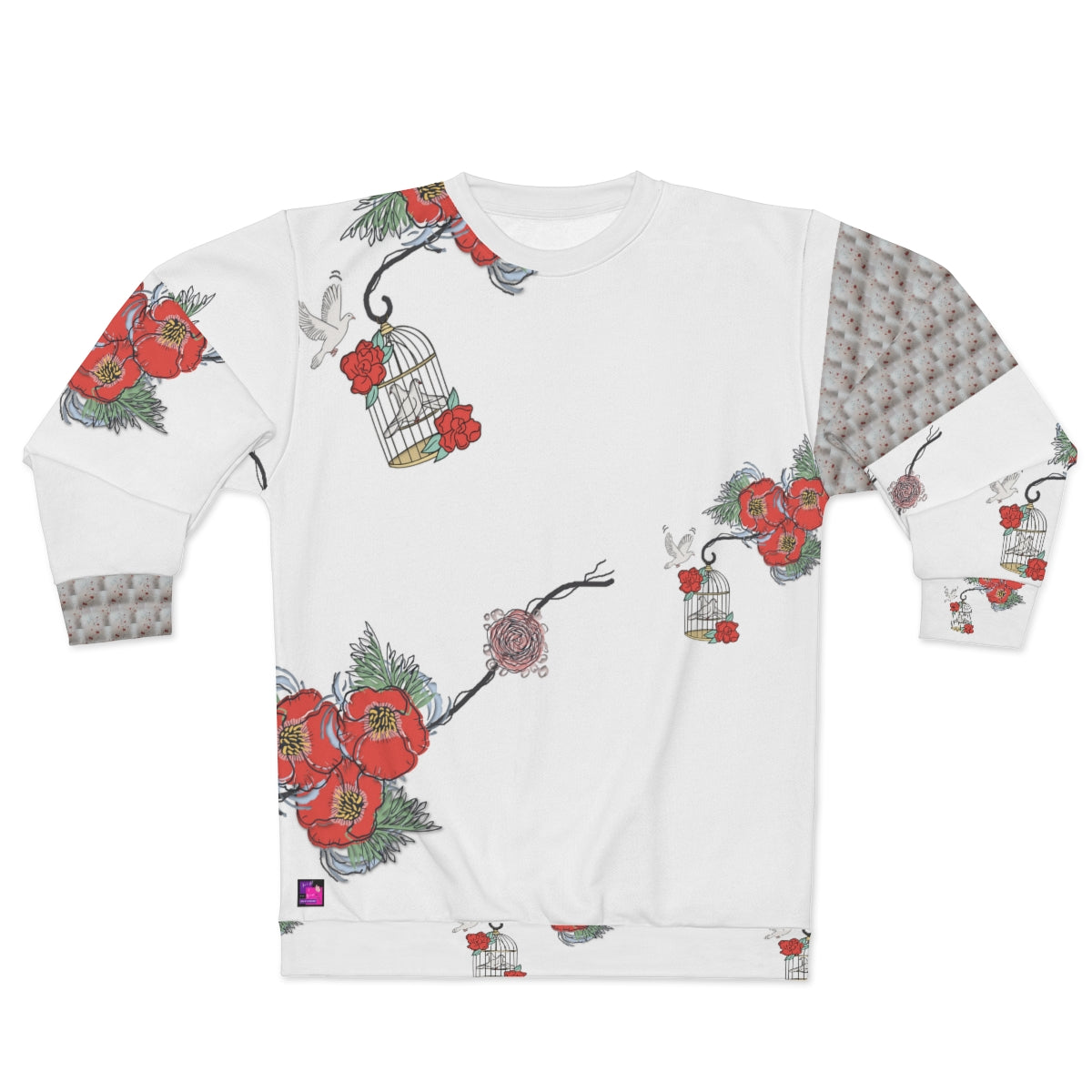 AOP Unisex Sweatshirt BIRD CAGE