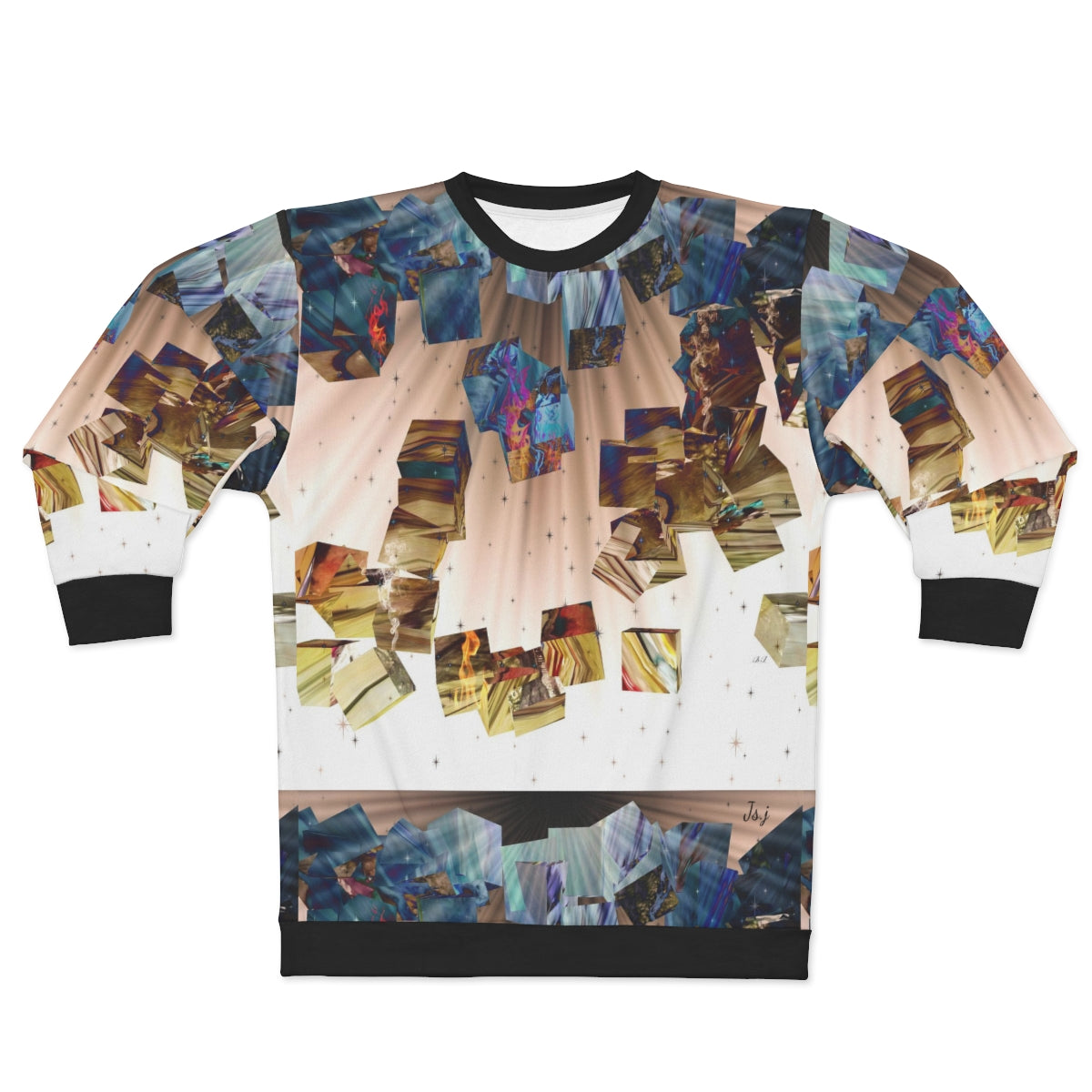 AOP Unisex Sweatshirt BLUE BOXES