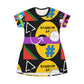 All Over Print T-Shirt Dress RANDOM AF 2