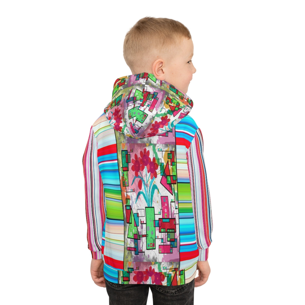 Children's Hoodie PETALS & STRIPES