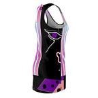 Women's Cut & Sew Racerback Dress CANDY STRIPES & DOODLES