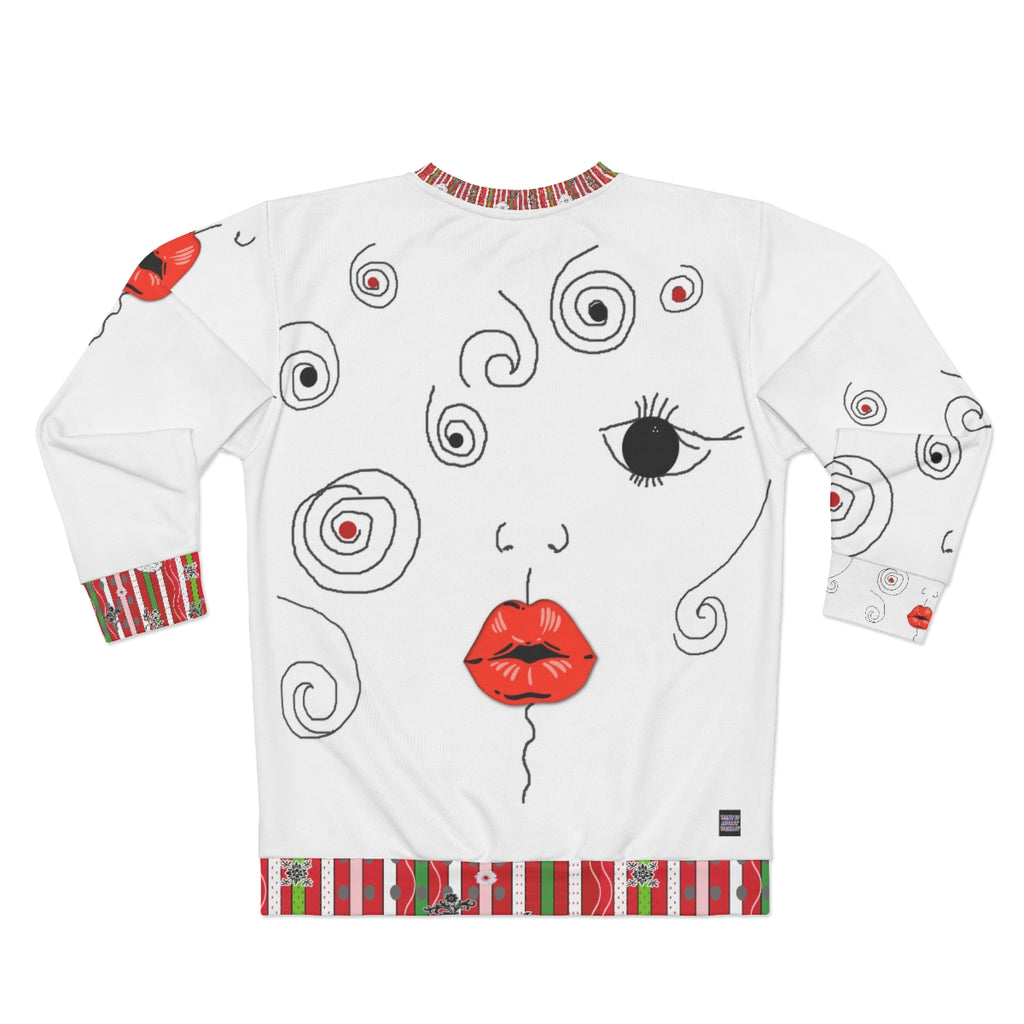 AOP Unisex Sweatshirt KISS & STRIPES