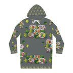 Women's Hoodie Dress (AOP) PEBBLES 'N LEAVES