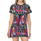 All Over Print T-Shirt Dress Black lives Matter